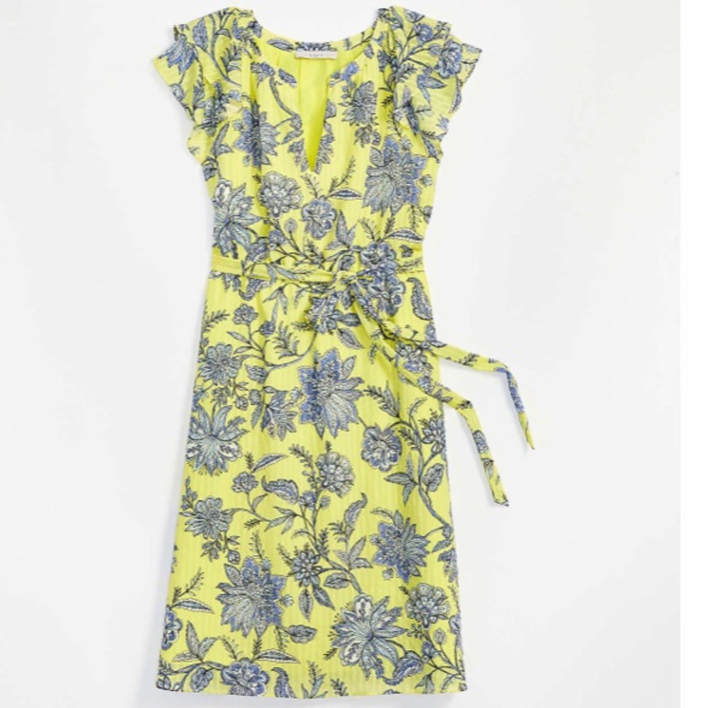 Host Pick 💫Trellis Garden Ruffle MIDI Dress S XL - Picture 3 of 11